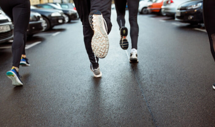 Leute beim Joggen
