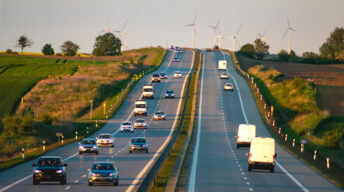 Autos auf der Autobahn