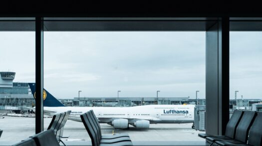 Flughafenterminal am Gate