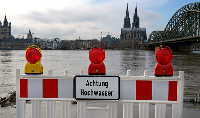 Warnung vor Hochwasser